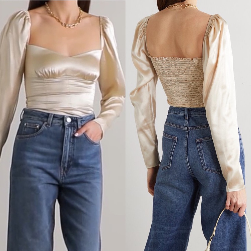 🎉SOLD🎉 Reformation Roe Top in Gold